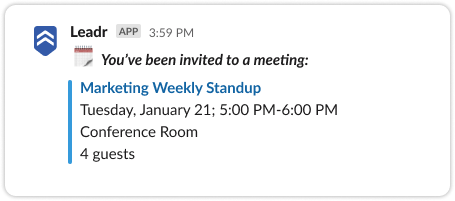 Slack - meeting